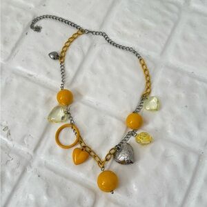 ✿ Oversized Y2K Charm Necklace ✿